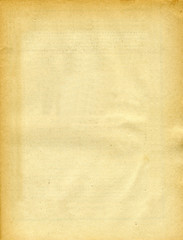 texture of the old sheet of the yellow paper