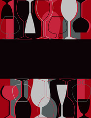 Menu or restaurant card with space for text