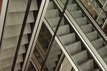 Fototapeta premium Rolltreppe, leer