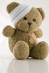 Wounded Teddy Bear