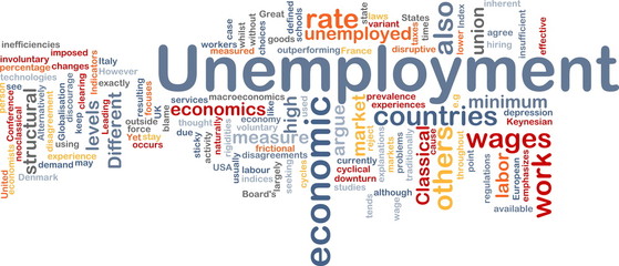 Unemployment word cloud