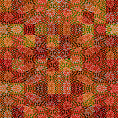 warm batik rags pattern
