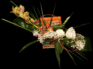 Ikebana with clipping path