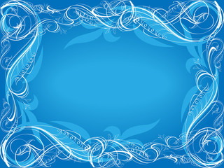 Blue ornamental background