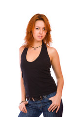 Fototapeta premium Young redhead woman