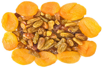 raisins with dried apricots