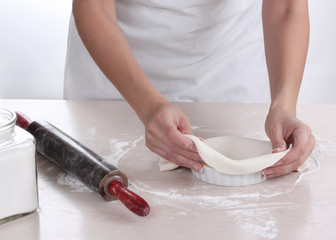 Fototapeta na wymiar pie dough