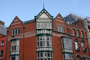 Fototapeta premium Häuserwand in Dublin