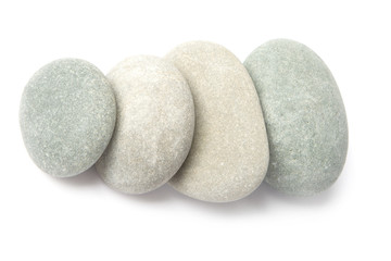 stones for spa therapy isolated in white background
