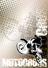 motocross brown poster background