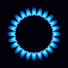 vector flames of gas