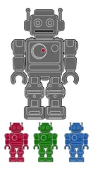 Abwaschbare Fototapete Roboter Vektorroboter
