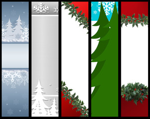 vertical christmas banners