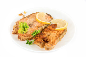 Tasty red fish dish