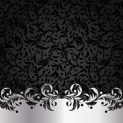 Background with silver plants