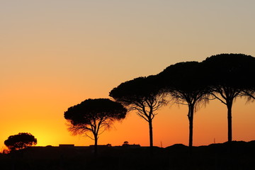 Sunset in Andalusien