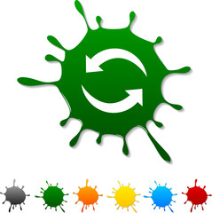 Refresh  blot icon. Vector illustration