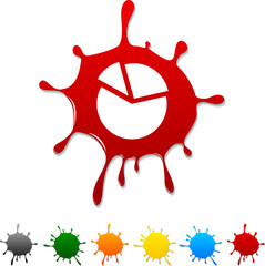 Diagram  blot icon. Vector illustration