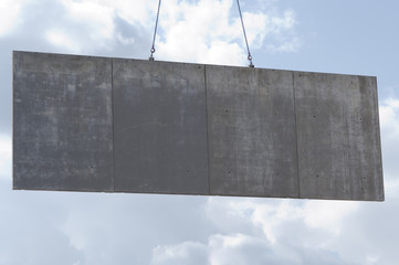 Kran, Betonschalung in Luft