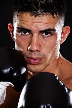 Hispanic boxer