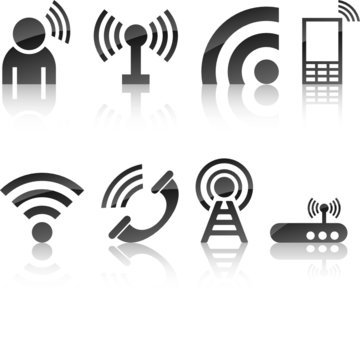 Communication icon collection. Vector illustration.