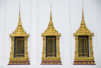 Thailand royal palace windows