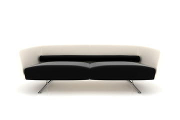 Modern sofa on White Background