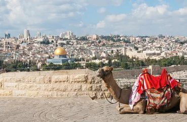 Zelfklevend Fotobehang Midden-Oosten Jeruzalem en de Rotskoepel