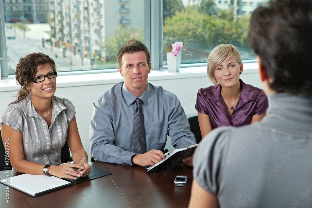 Canvas Prints Business people at job interview