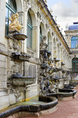 Naklejka premium Bas-relief in Zwinger Park, Dresden
