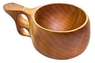 Fotobehang Kuksa - traditional finnish wooden cup © Scanrail