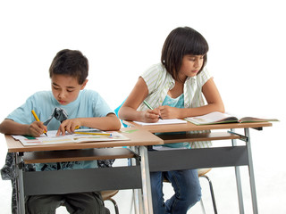children in the classroom