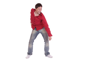happy young casual man portrait