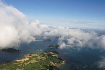 Fototapeta premium Baie du lindin, Pointe de Bréhuidic, Golfe du Morbihan (56)