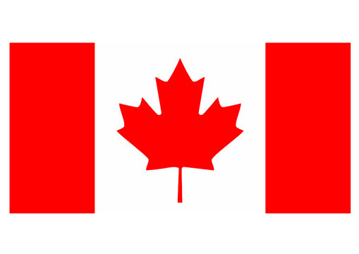 Canada flag isolated vector illustration