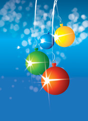 Colourful Christmas Baubles