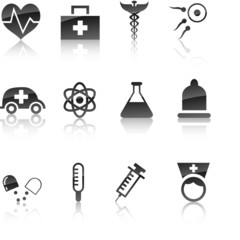 Medical icon collection. Vector illustration.