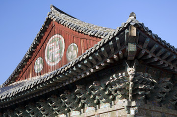 Roof of a Temple,South Korea