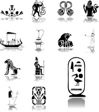 Set icons. Egypt