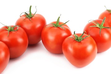 Fresh tomatoes made of the word N