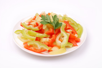 salad from fresh vegetables