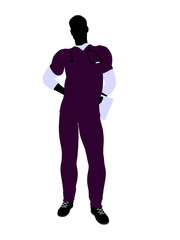 Male Doctor Illustration Silhouette