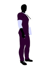 Male Doctor Illustration Silhouette
