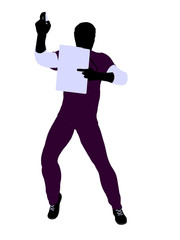 Male Doctor Illustration Silhouette