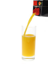 orange juice pour