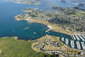 vue aérienne de Port Crouesty,  Golfe du Morbihan