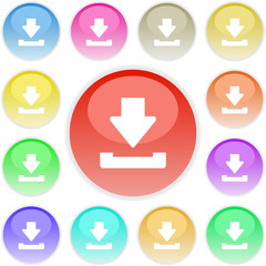 Download icons. Vector set.