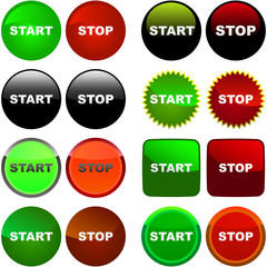 START and STOP button set