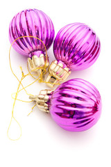 purple chritsmas balls