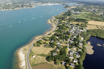 vue aerienne de Kernevest - St Philibert - Bretagne
